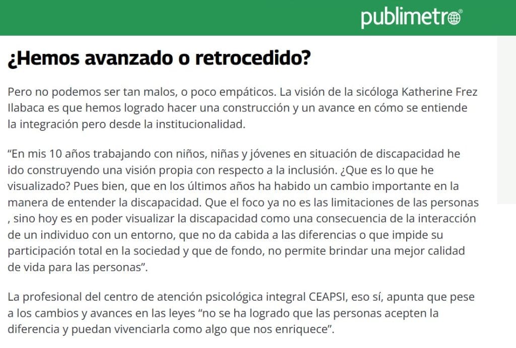 Psicologa Katherine Frez Publimetro